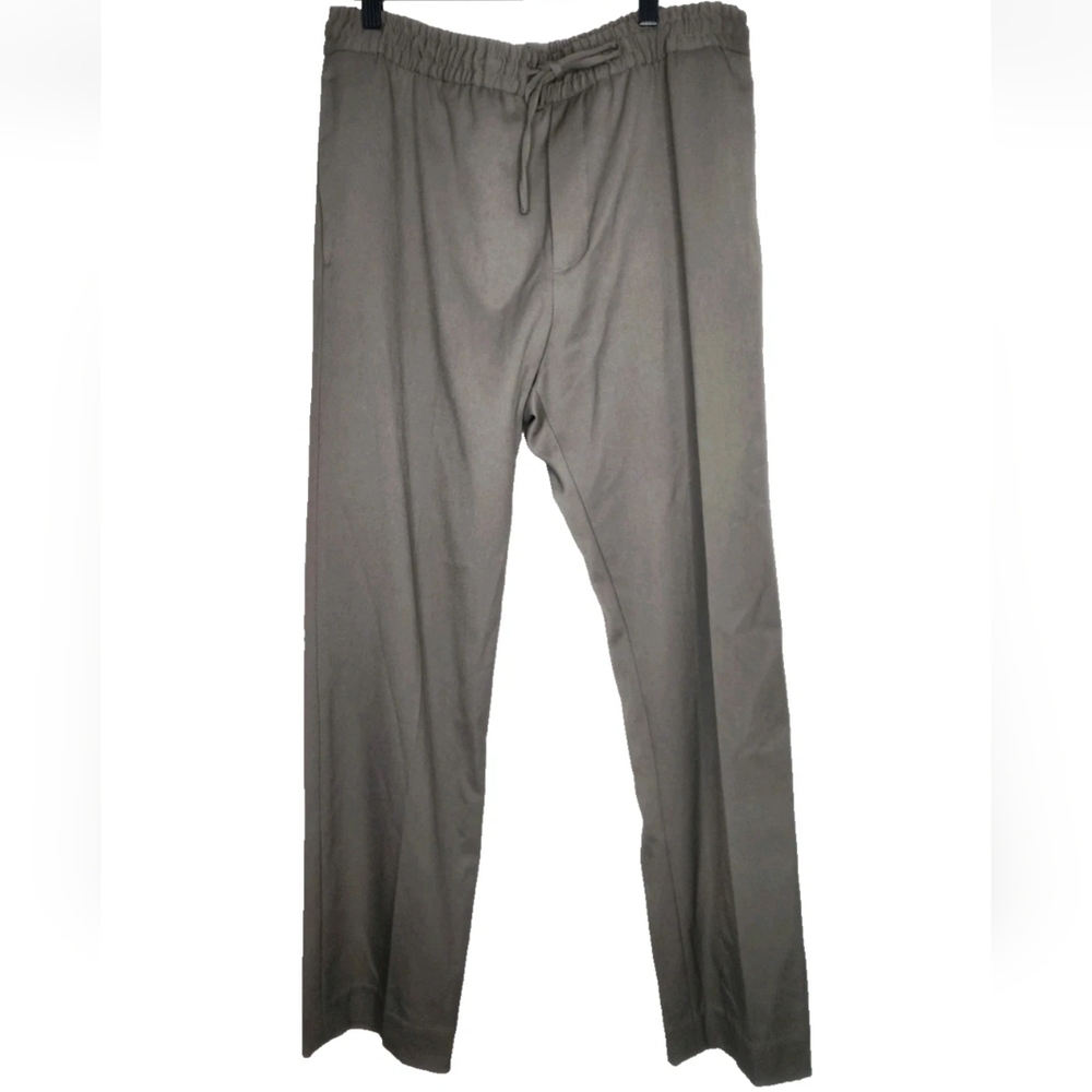 Zara Jogger Waist Relaxed Fit Pants in Green Size XL